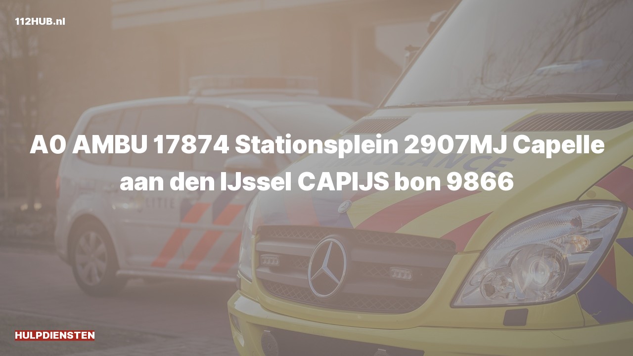 Deelafbeelding voor Hulpdiensten zijn uitgerukt