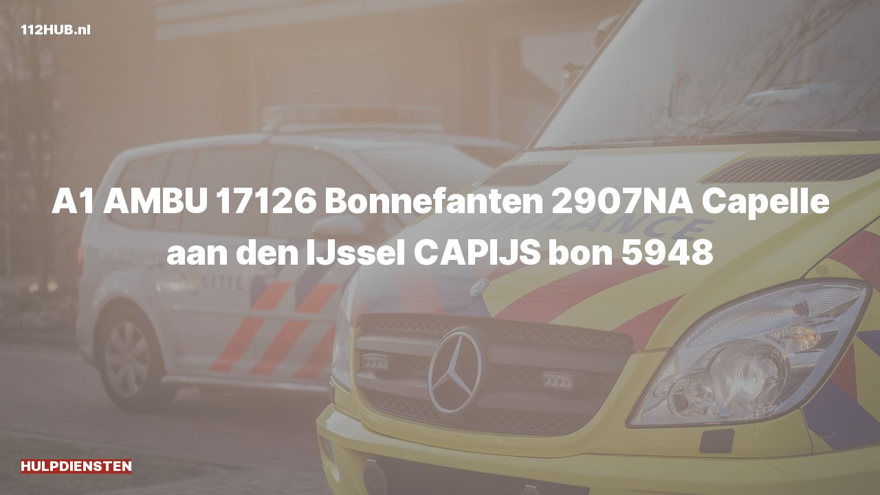 Deelafbeelding voor Hulpdiensten zijn uitgerukt