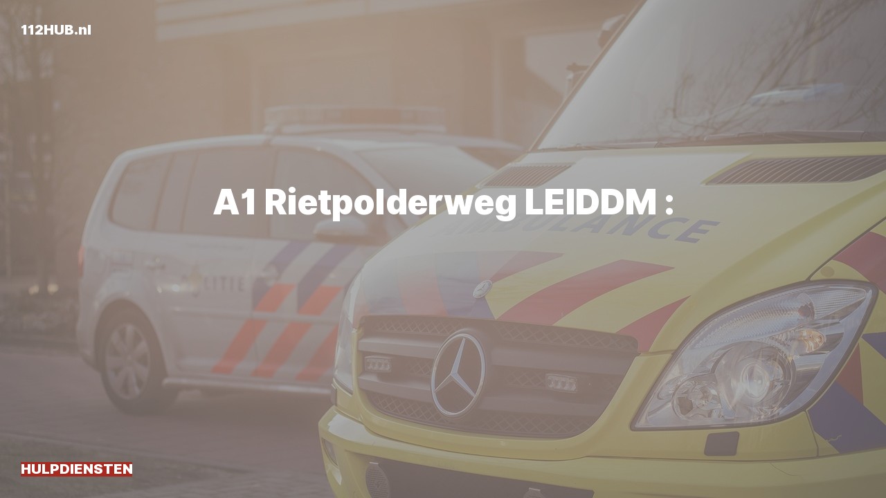 Deelafbeelding voor Hulpdiensten zijn uitgerukt