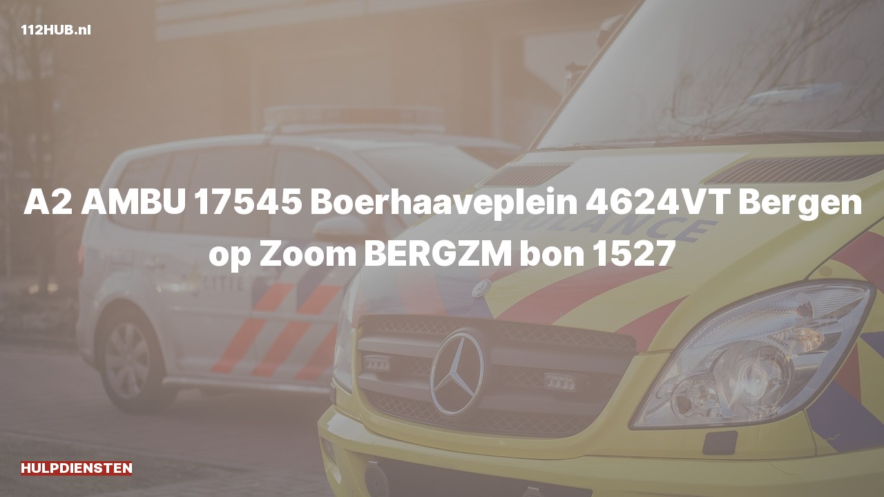 Deelafbeelding voor Hulpdiensten zijn uitgerukt