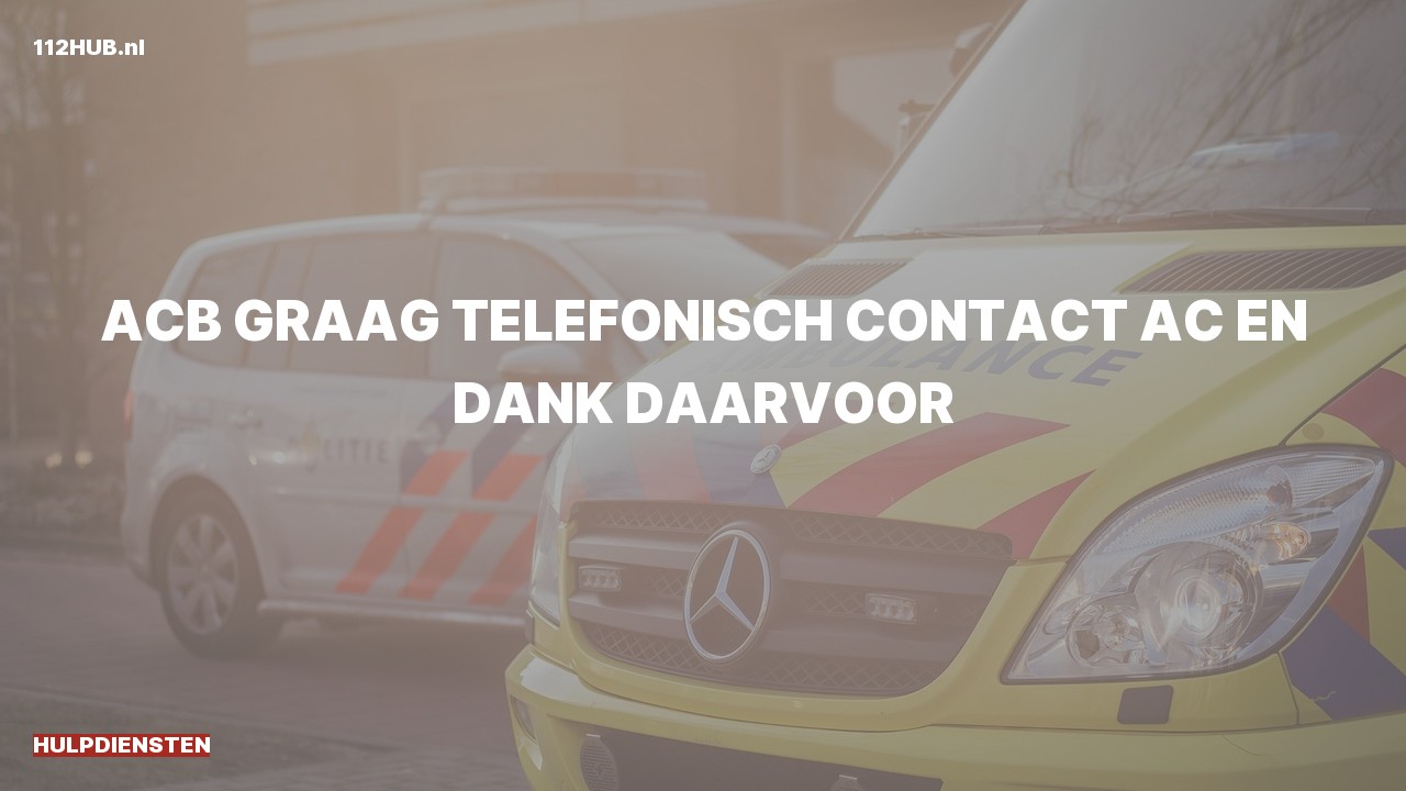 Deelafbeelding voor Hulpdiensten zijn uitgerukt
