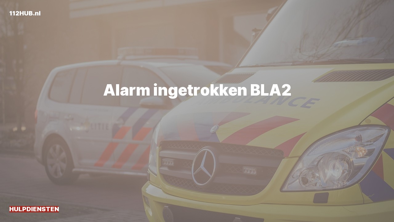 Deelafbeelding voor P2000-melding.