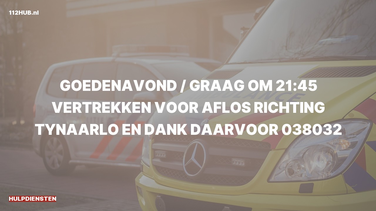 Deelafbeelding voor Hulpdiensten zijn uitgerukt