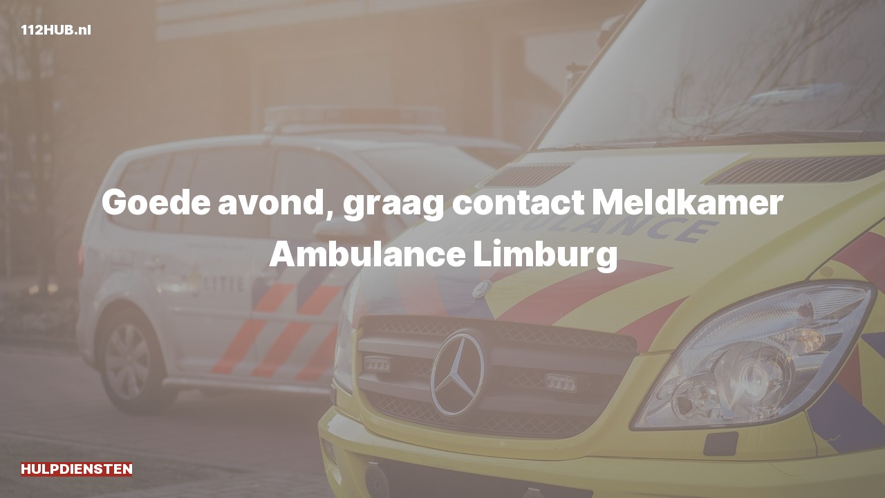 Deelafbeelding voor Hulpdiensten zijn uitgerukt om contact op te nemen