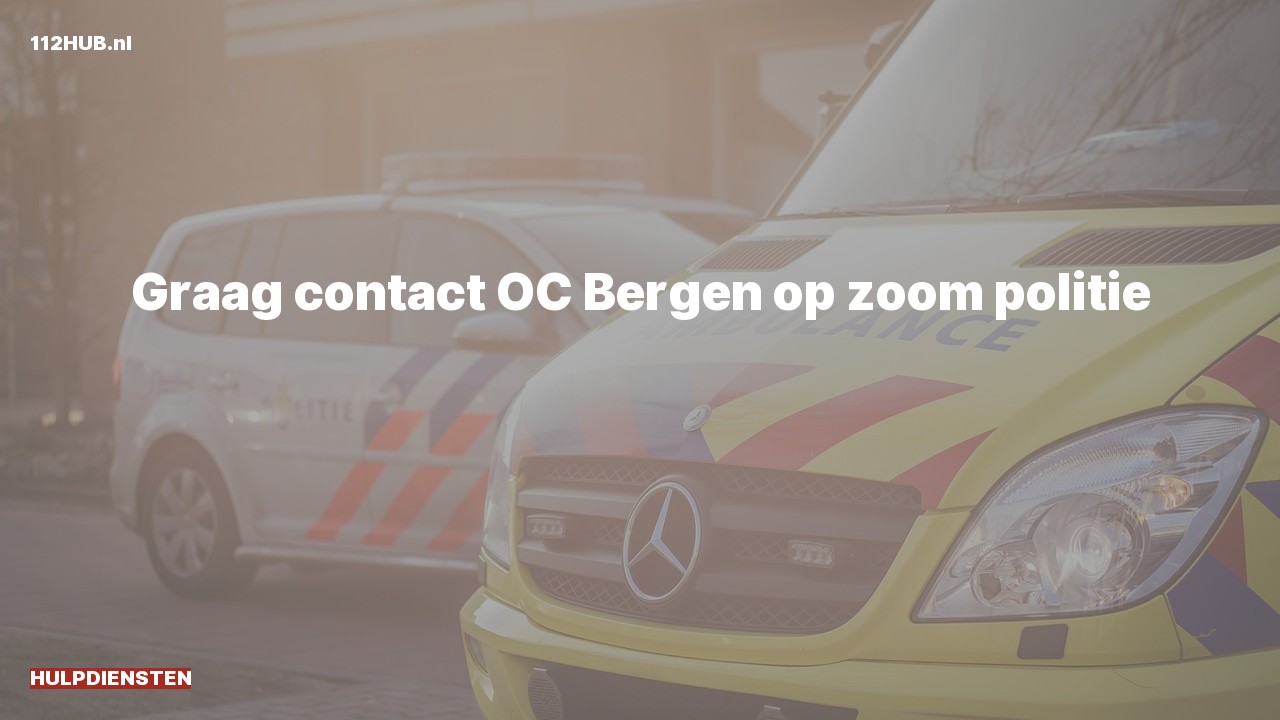 Deelafbeelding voor Hulpdiensten zijn uitgerukt om contact op te nemen