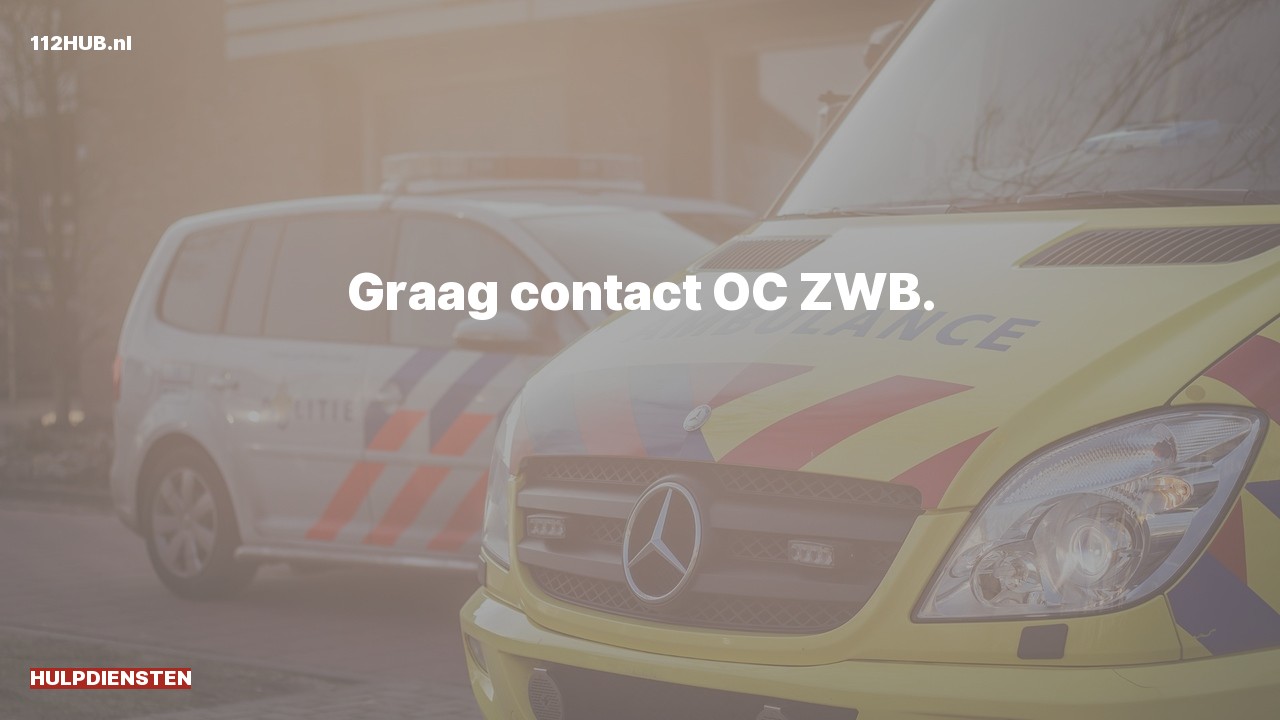 Deelafbeelding voor Hulpdiensten zijn uitgerukt om contact op te nemen