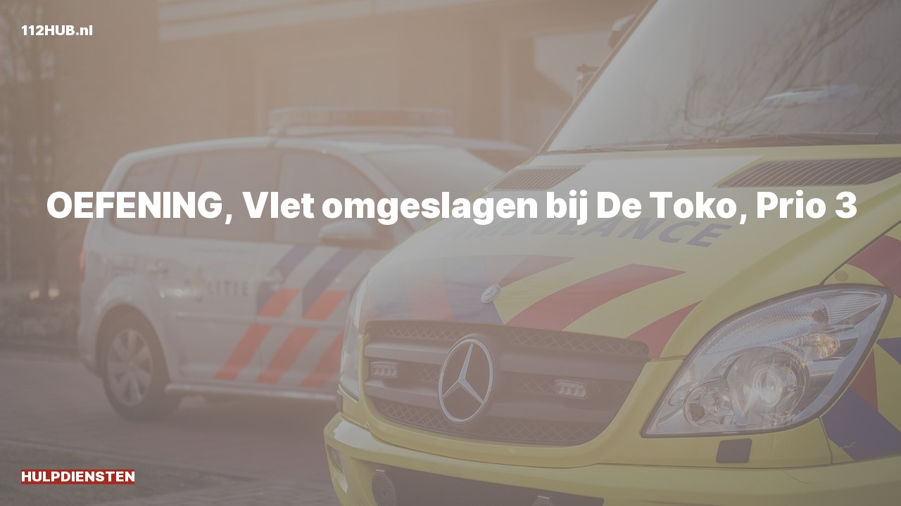 Deelafbeelding voor P2000-melding (oefening) oefening.
