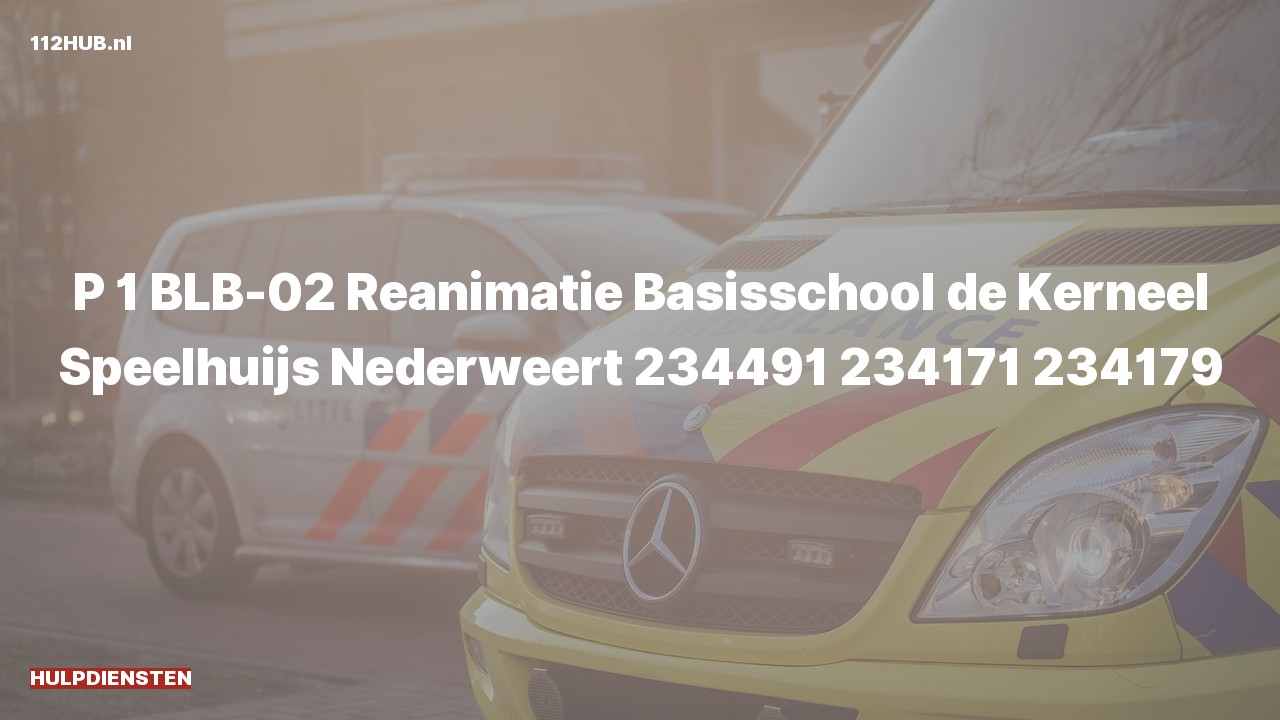 Deelafbeelding voor Hulpdiensten zijn uitgerukt voor een reanimatie