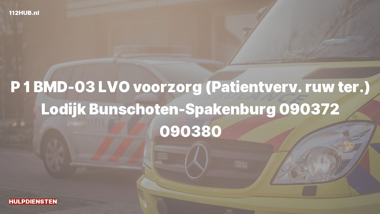 Deelafbeelding voor Hulpdiensten zijn uitgerukt