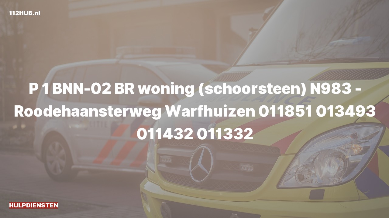 Deelafbeelding voor Hulpdiensten zijn uitgerukt voor een schoorsteenbrand