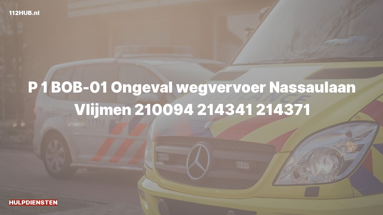 Deelafbeelding voor Hulpdiensten zijn uitgerukt voor een verkeersongeval