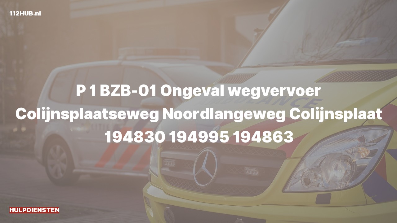 Deelafbeelding voor Hulpdiensten zijn uitgerukt voor een verkeersongeval