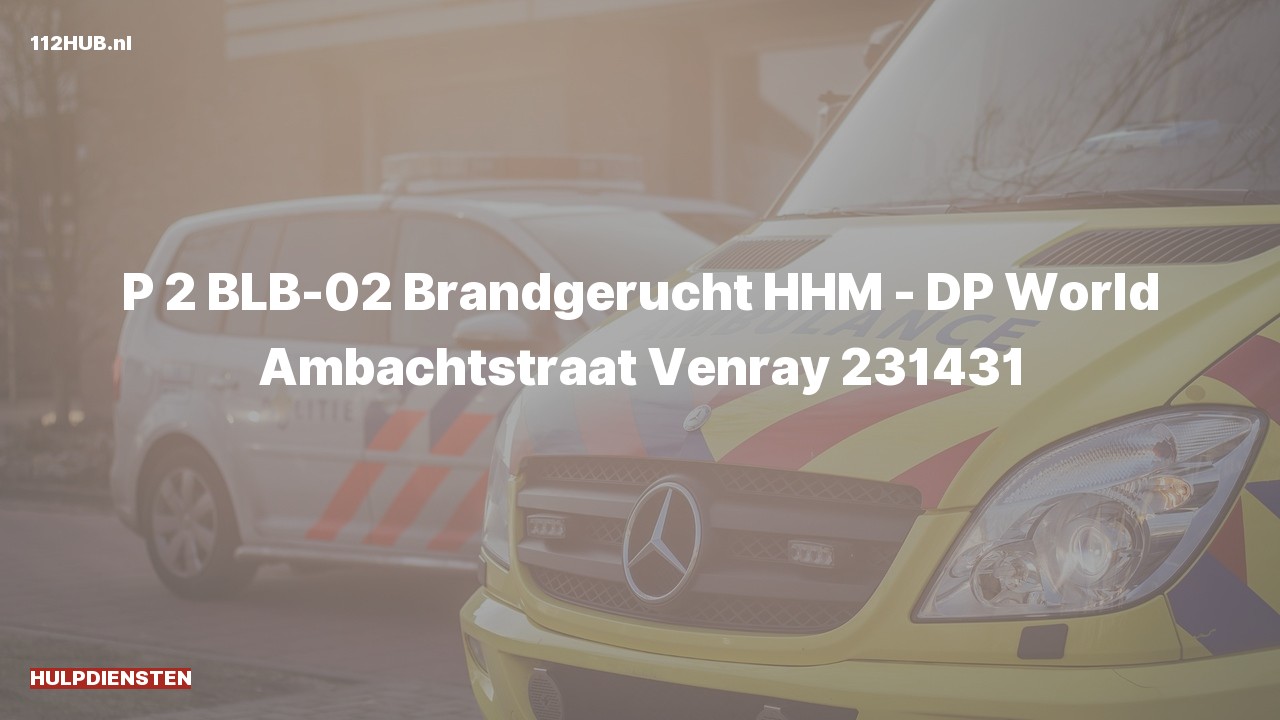 Deelafbeelding voor Hulpdiensten zijn uitgerukt voor een brandgerucht