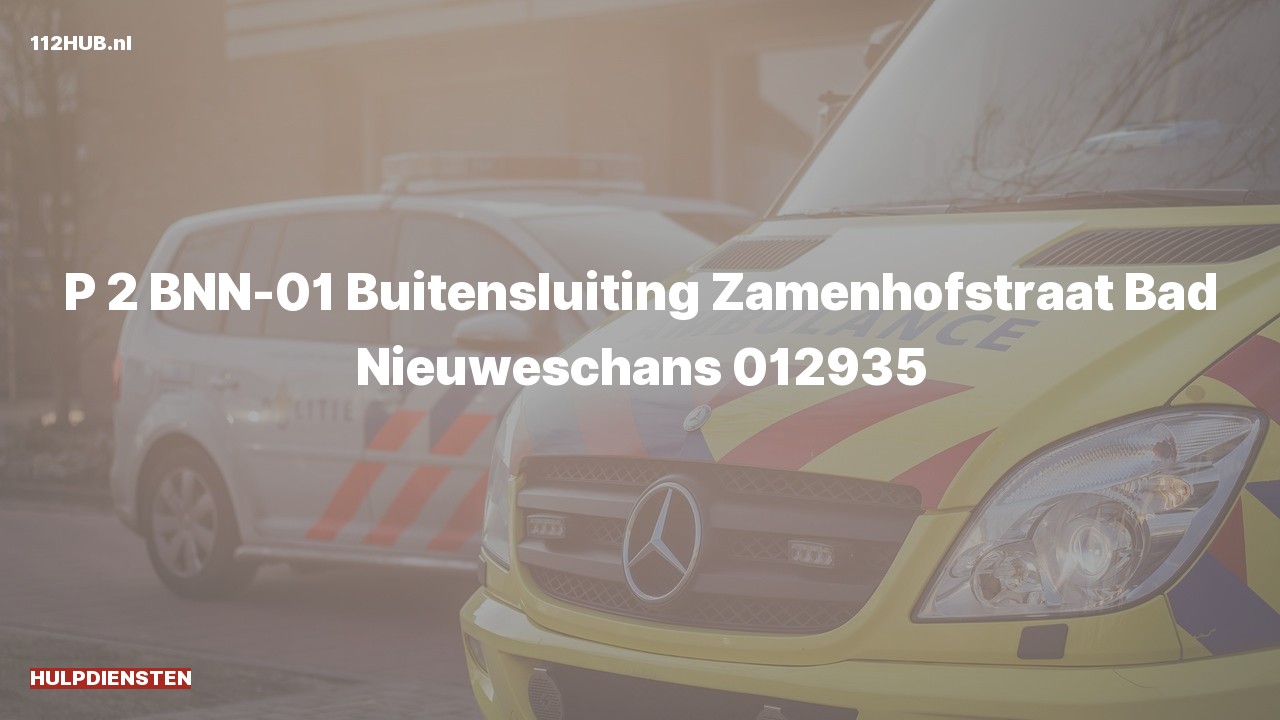 Deelafbeelding voor Hulpdiensten zijn uitgerukt