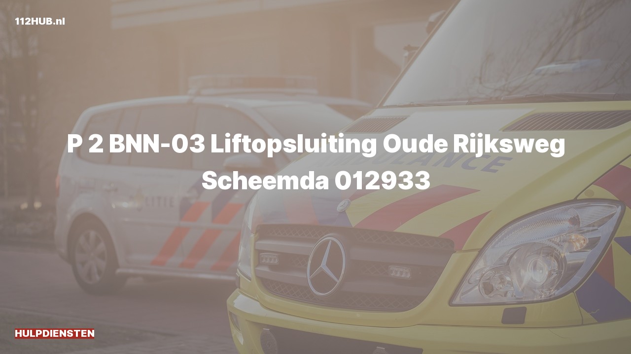 Deelafbeelding voor Hulpdiensten zijn uitgerukt