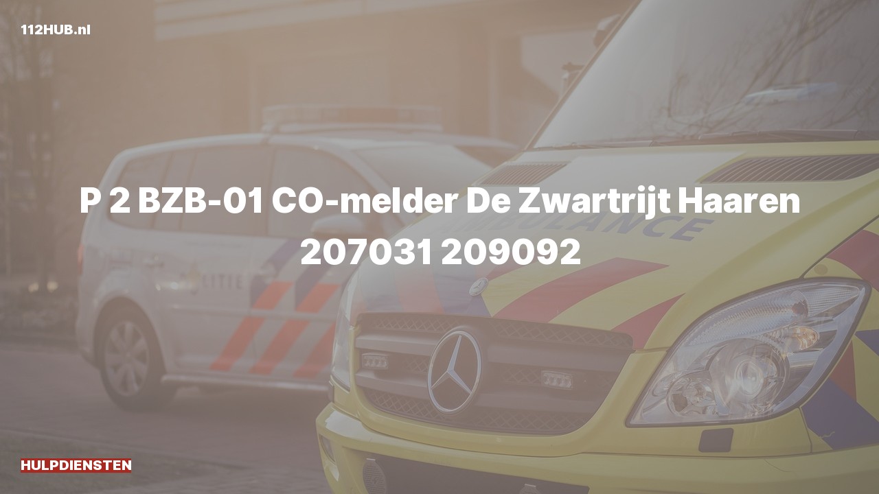 Deelafbeelding voor Hulpdiensten zijn uitgerukt voor een CO-melder