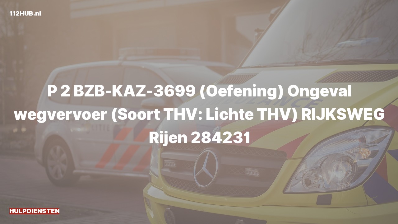 Deelafbeelding voor Hulpdiensten zijn uitgerukt voor een verkeersongeval