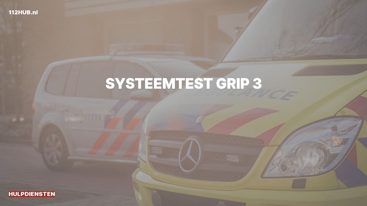 Deelafbeelding voor Hulpdiensten zijn uitgerukt voor een systeemtest