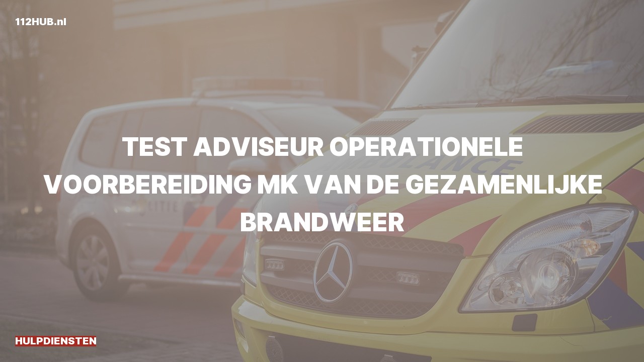 Deelafbeelding voor Hulpdiensten zijn uitgerukt
