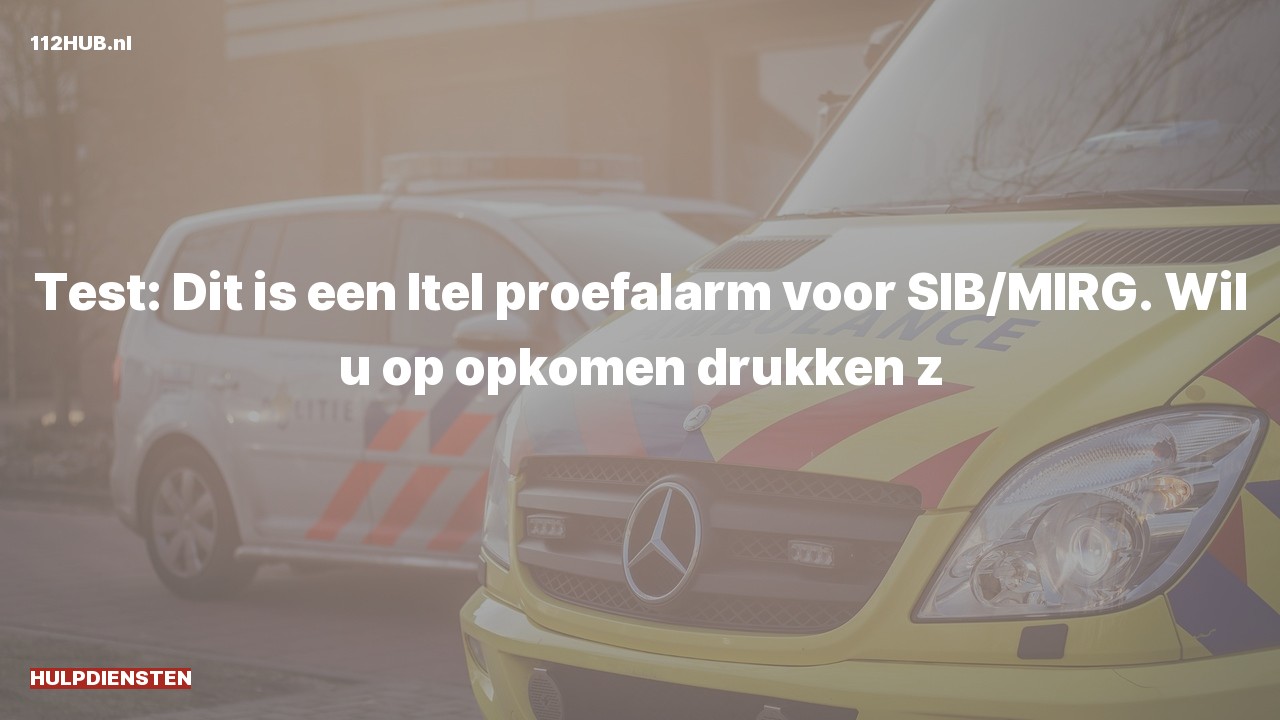 Deelafbeelding voor Hulpdiensten zijn uitgerukt
