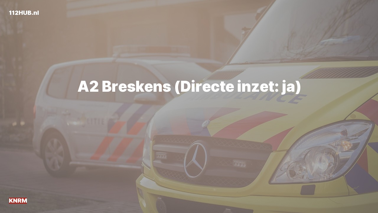 Deelafbeelding voor P2000-melding.