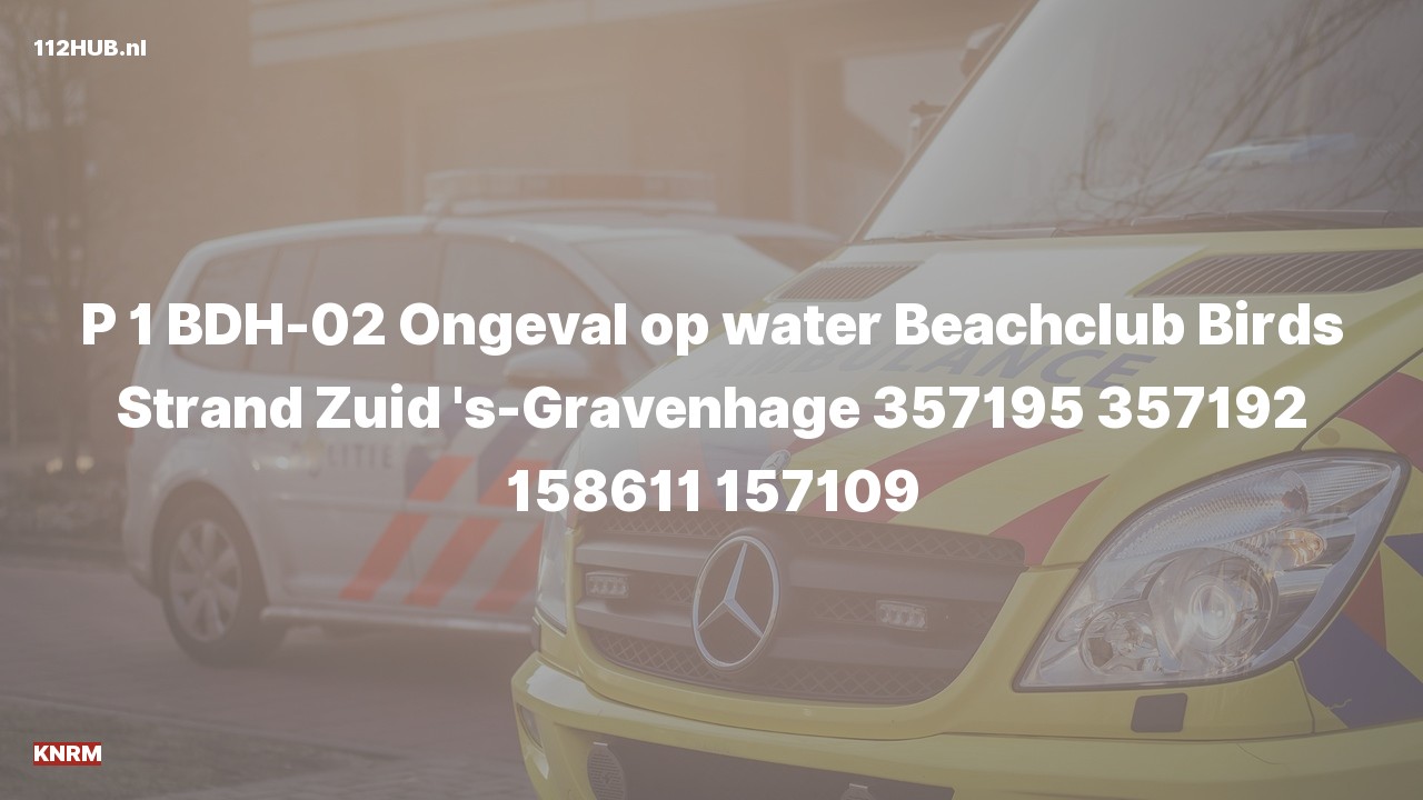 Deelafbeelding voor P2000-melding.