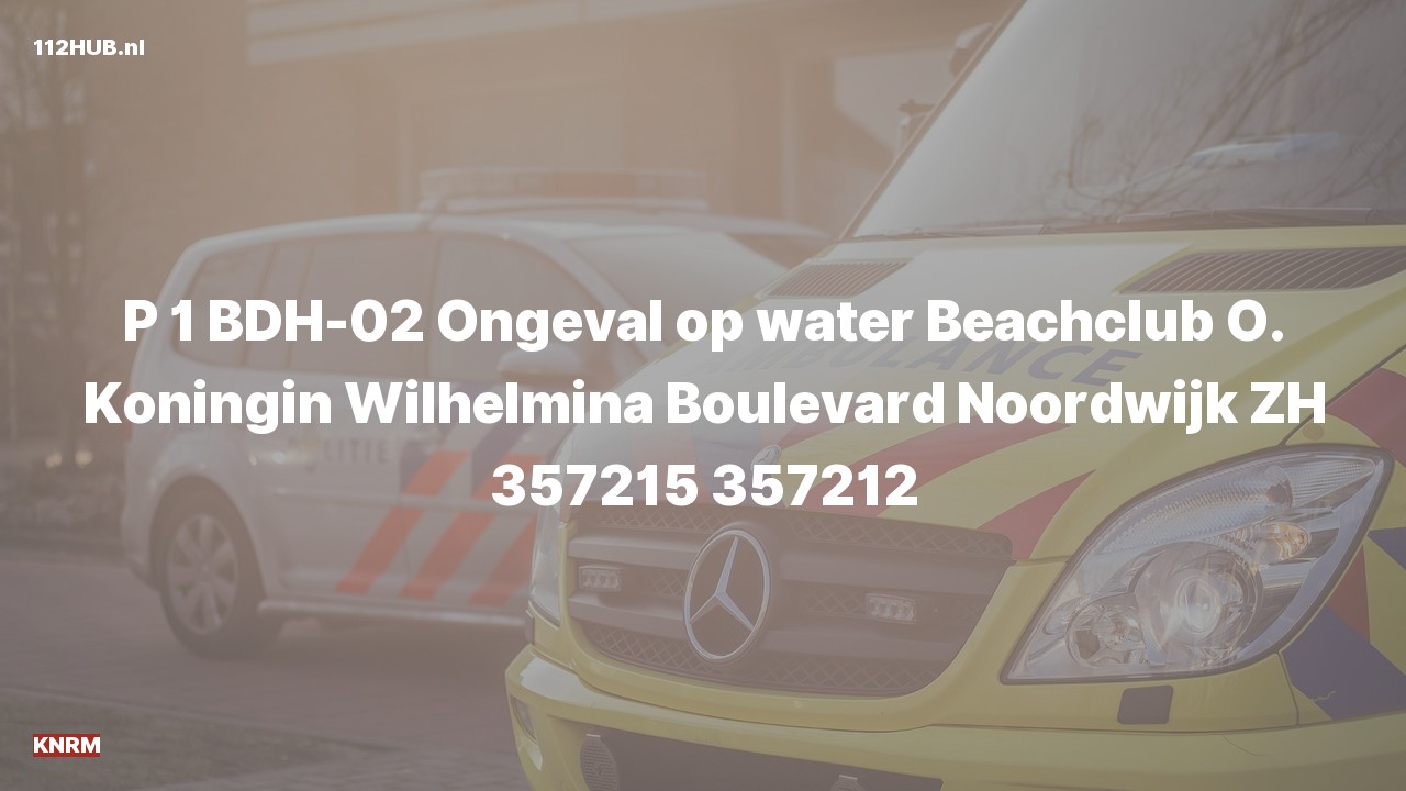 Deelafbeelding voor KNRM met spoed naar de Koningin Wilhelmina Boulevard in Noordwijk.