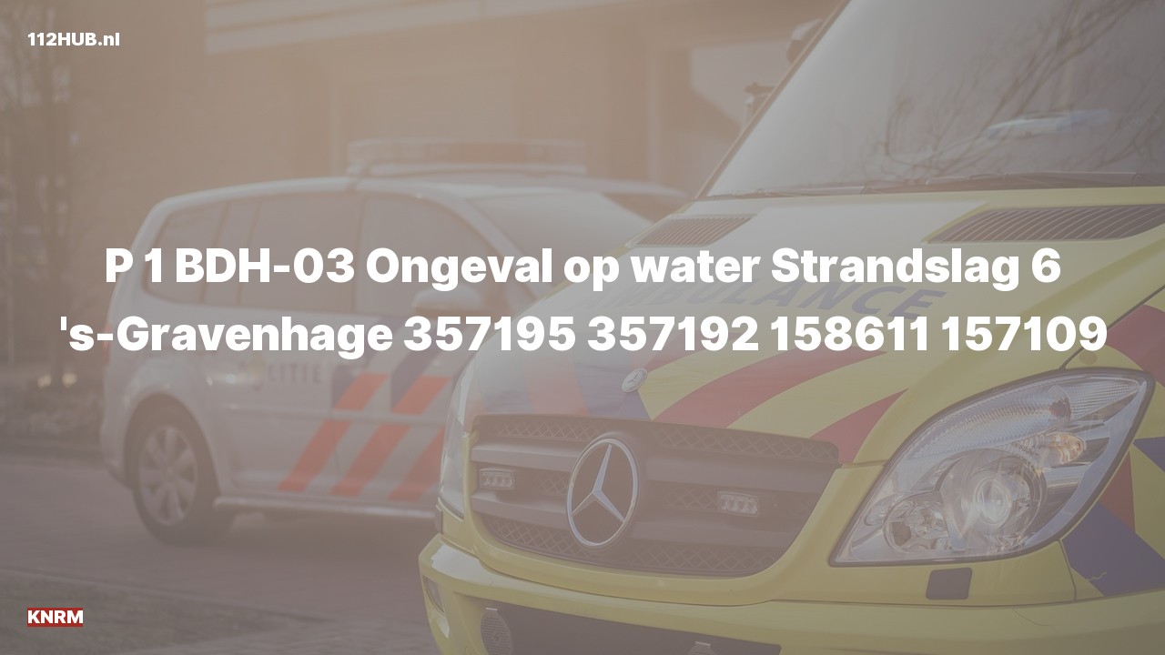 Deelafbeelding voor P2000-melding.