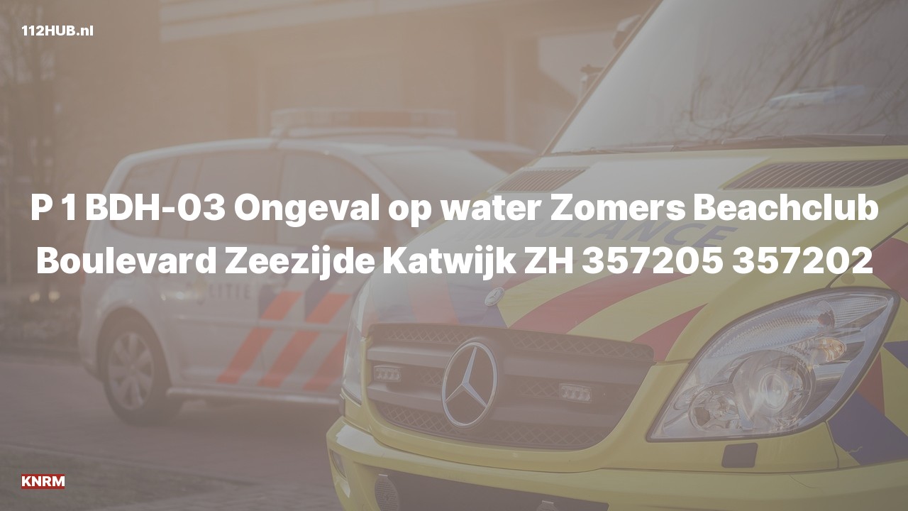 Deelafbeelding voor KNRM met spoed naar de Boulevard Zeezijde in Katwijk.
