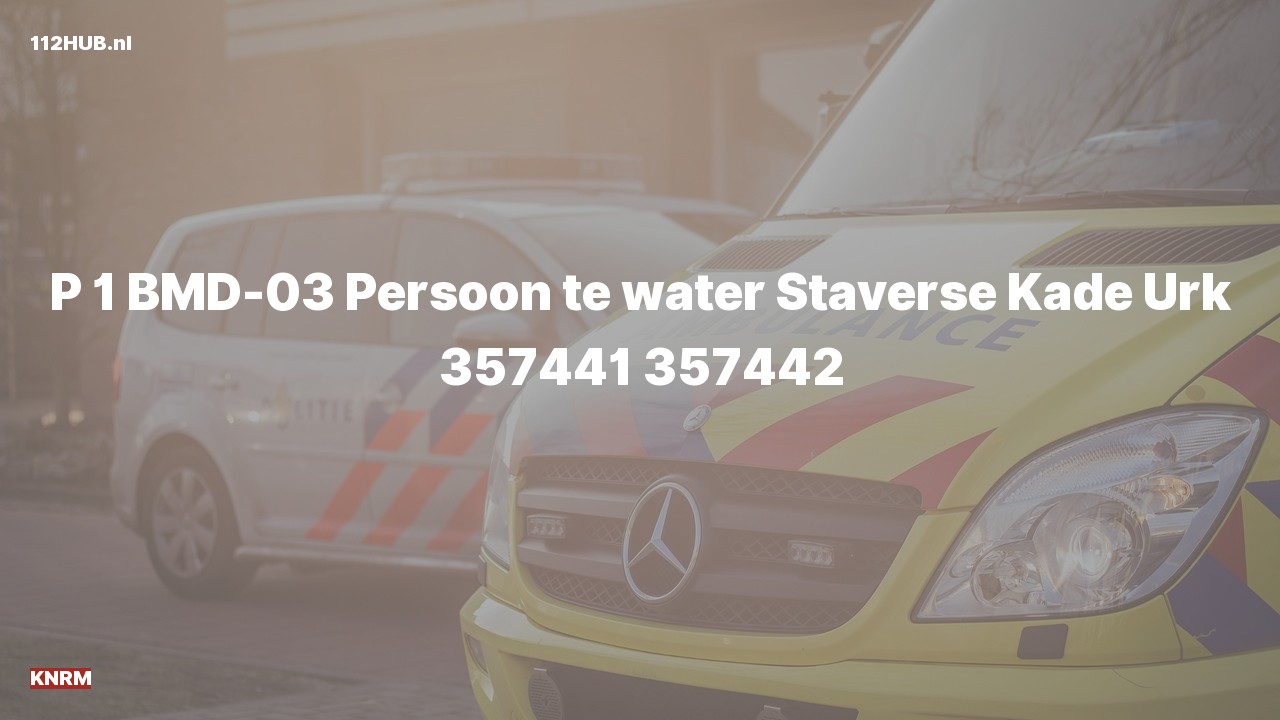 Deelafbeelding voor De KNRM is met spoed uitgerukt voor een persoon te water naar de Staverse Kade in Urk