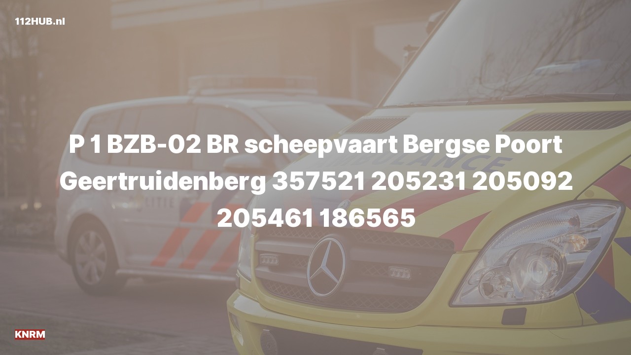 Deelafbeelding voor P2000-melding.