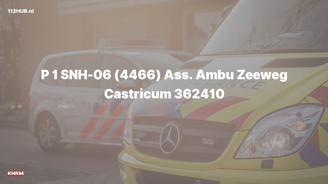 Deelafbeelding voor KNRM met spoed voor ambulance-assistentie naar de Zeeweg in Castricum.