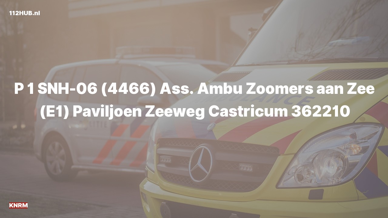 Deelafbeelding voor KNRM met spoed voor ambulance-assistentie naar de Zeeweg in Castricum.