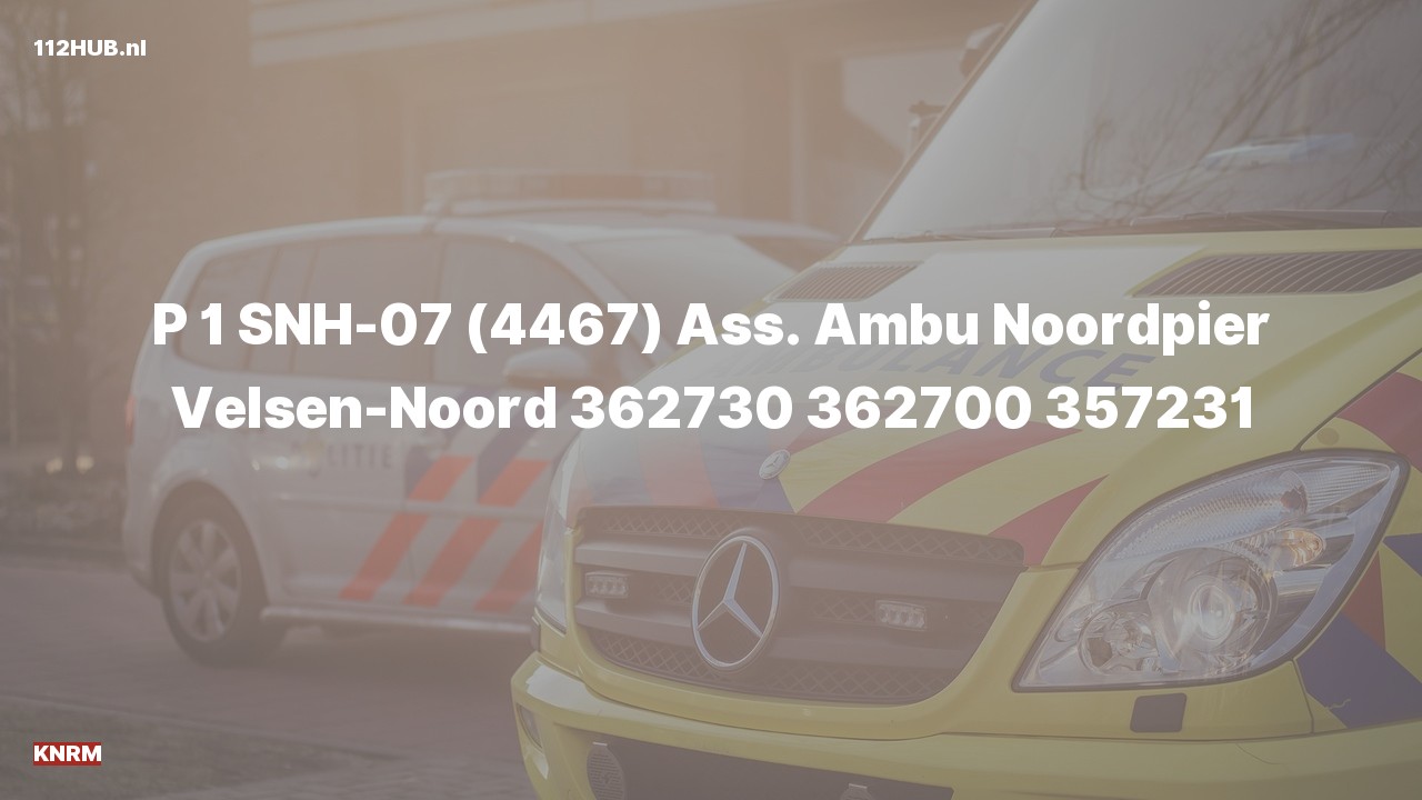 Deelafbeelding voor KNRM met spoed voor ambulance-assistentie naar de Noordpier in Velsen-Noord.