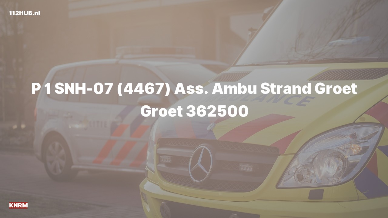 Deelafbeelding voor KNRM met spoed voor ambulance-assistentie.