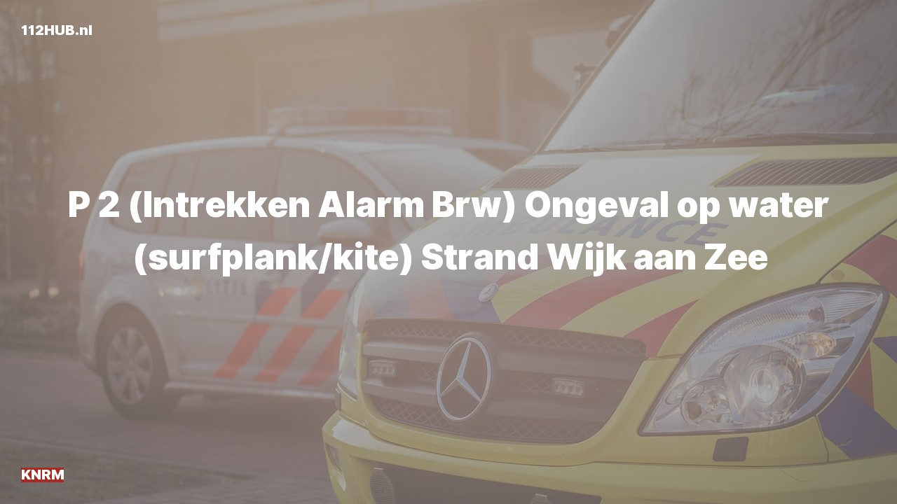 Deelafbeelding voor Hulpdienst trekt alarm in. Was: Ongeval op water (surfplank/kite) Strand Wijk aan Zee.