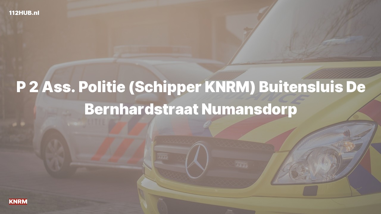 Deelafbeelding voor P2000-melding.