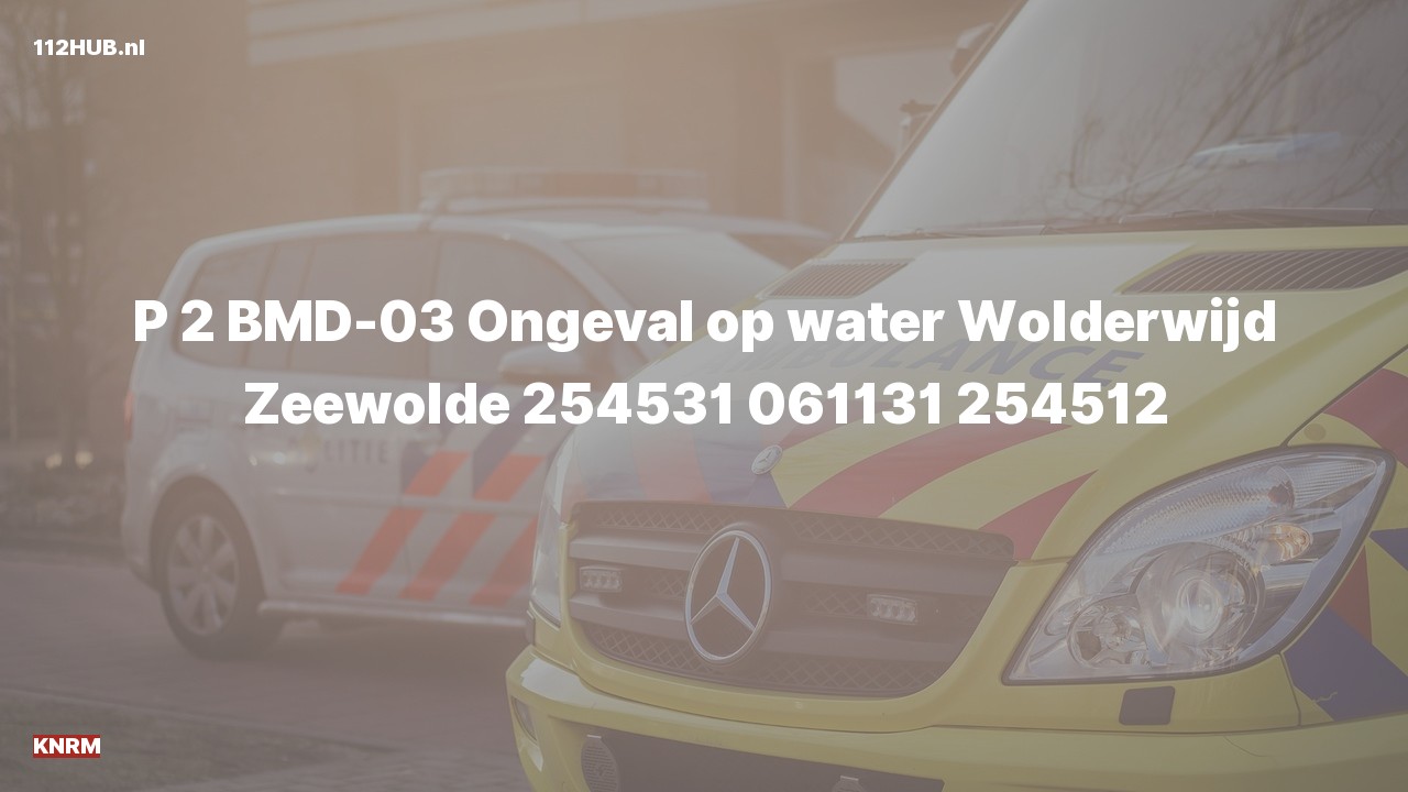 Deelafbeelding voor De KNRM is met gepaste spoed uitgerukt voor een ongeval