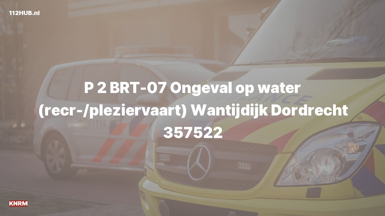 Deelafbeelding voor KNRM met gepaste spoed naar de Wantijdijk in Dordrecht.