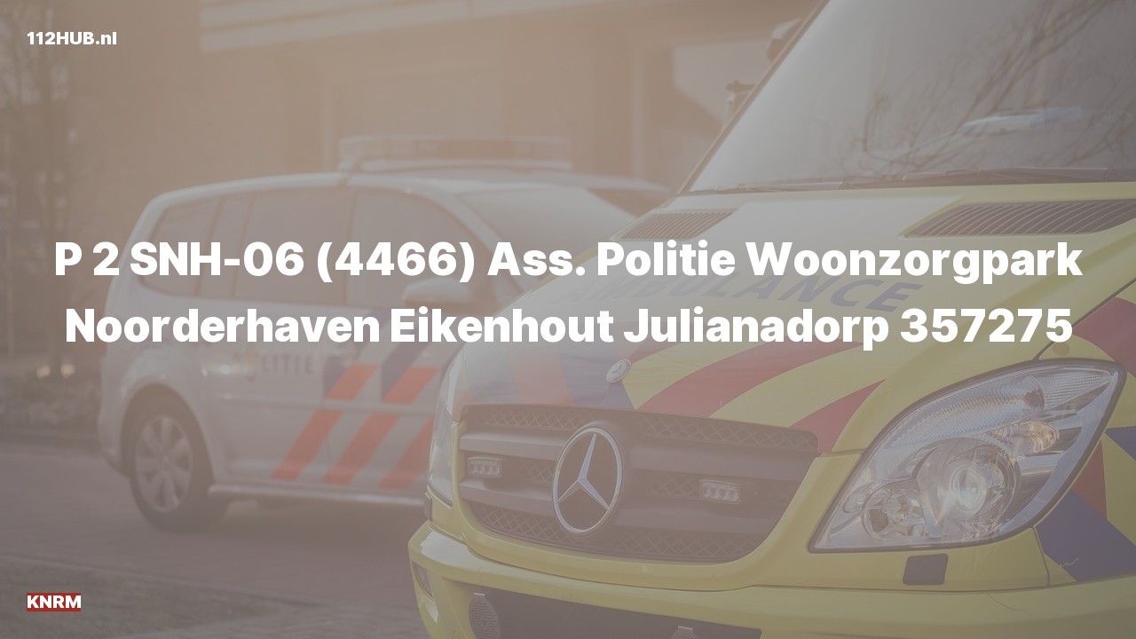 Deelafbeelding voor P2000-melding.