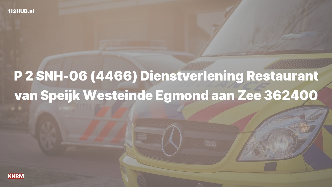 Deelafbeelding voor De KNRM is met gepaste spoed uitgerukt naar de Westeinde in Egmond aan Zee
