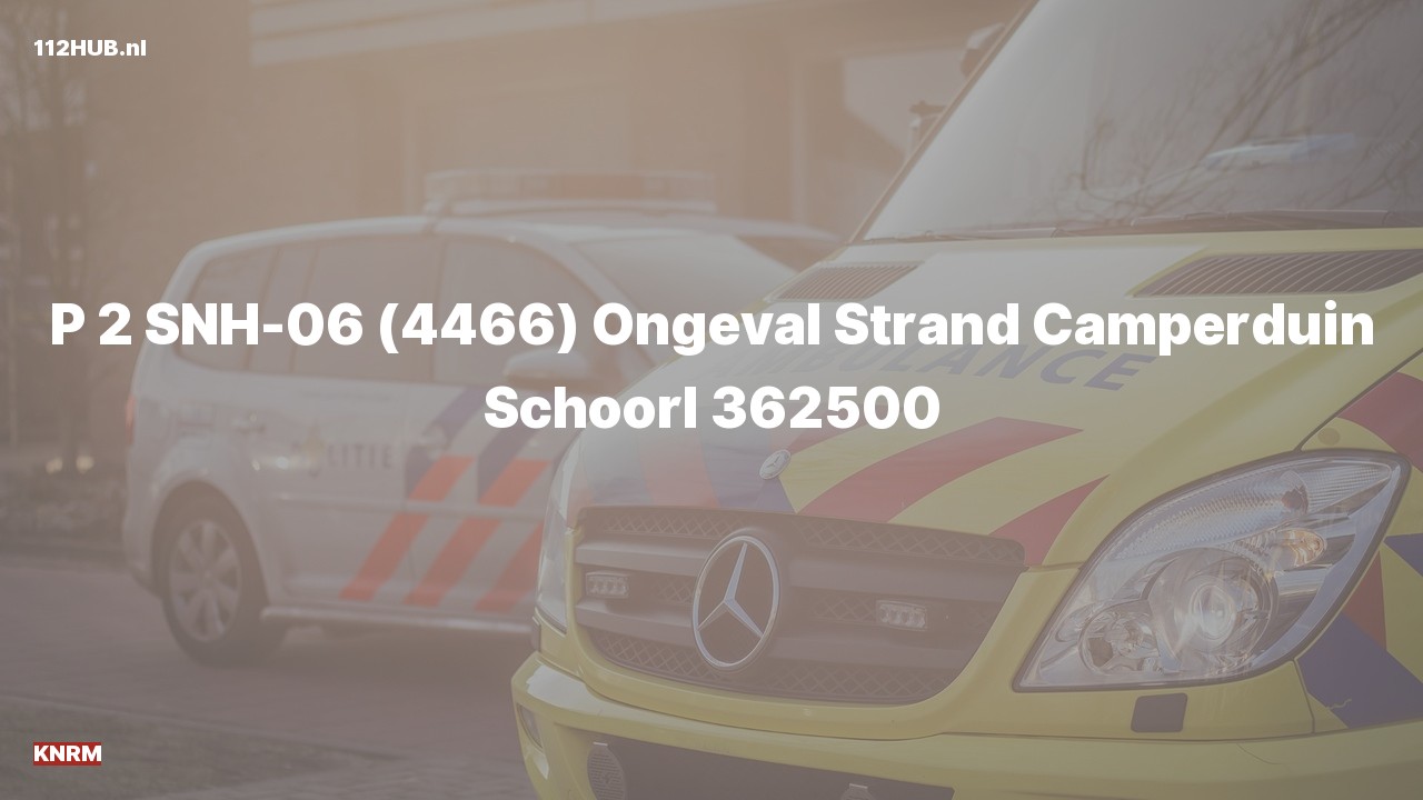 Deelafbeelding voor De KNRM is met gepaste spoed uitgerukt voor een ongeval naar de Strand Camperduin in Schoorl