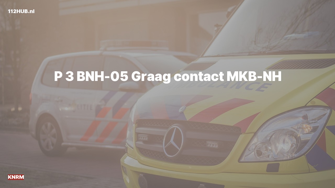 Deelafbeelding voor P2000-melding contact meldkamer.