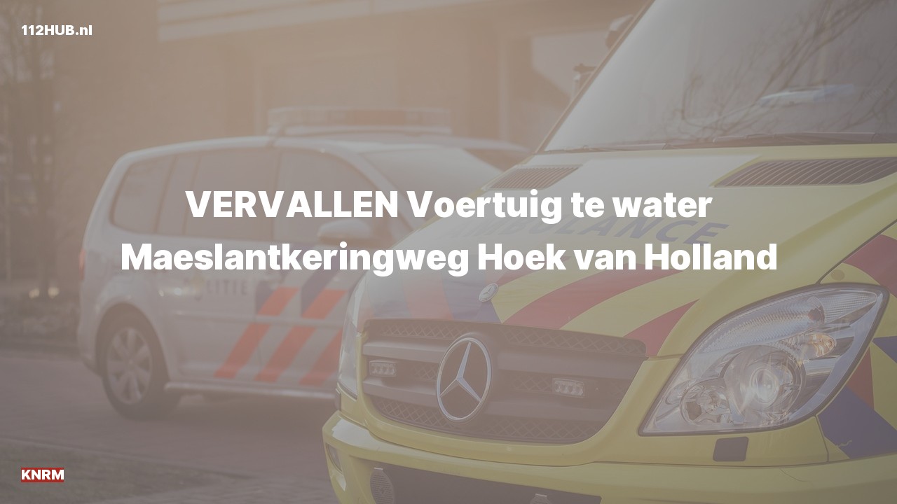 Deelafbeelding voor De KNRM is uitgerukt voor een persoon te water naar de Maeslantkeringweg in Hoek van Holland