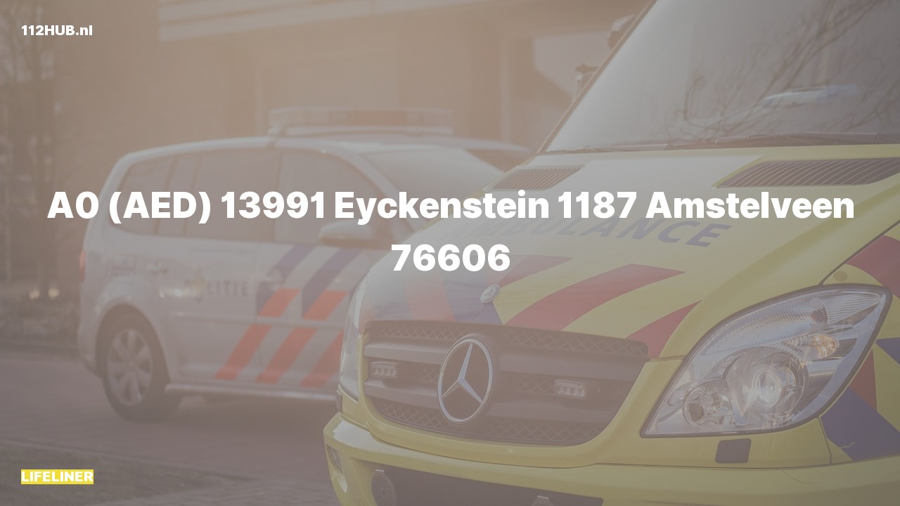 Deelafbeelding voor Traumahelikopter met spoed naar de Eyckenstein in Amstelveen.