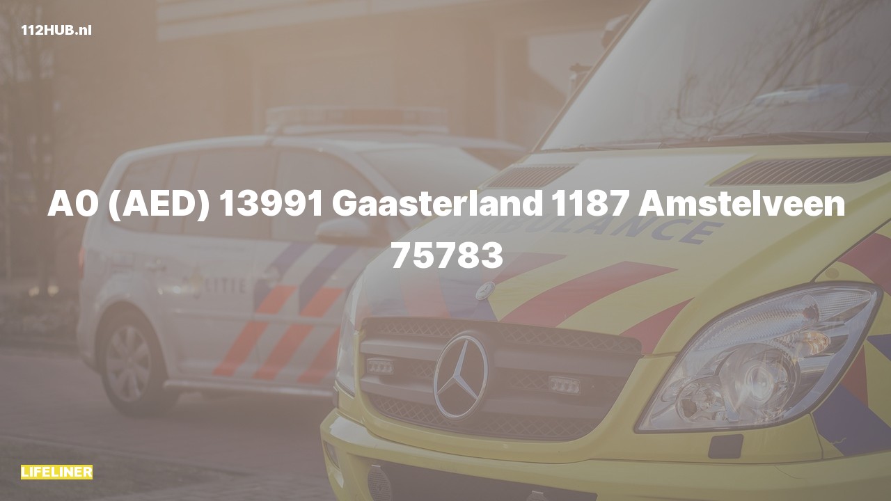 Deelafbeelding voor Traumahelikopter met spoed naar de Gaasterland in Amstelveen.