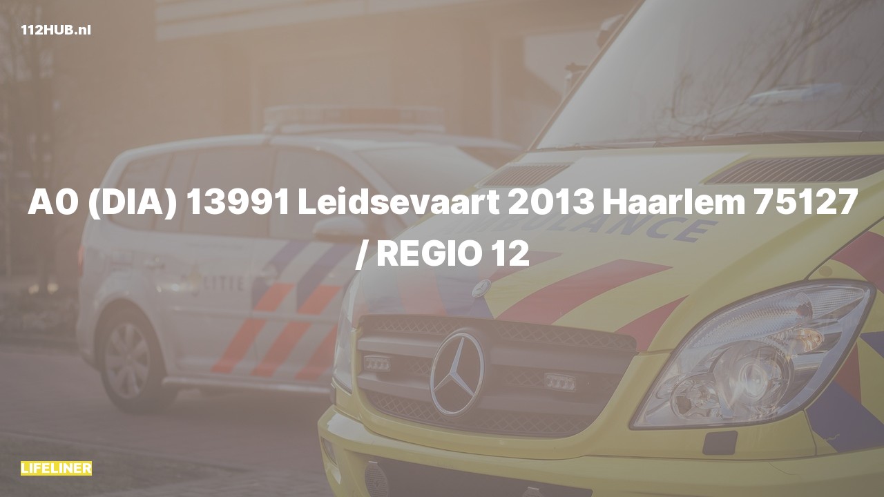 Deelafbeelding voor Traumahelikopter met spoed naar de Leidsevaart in Haarlem.