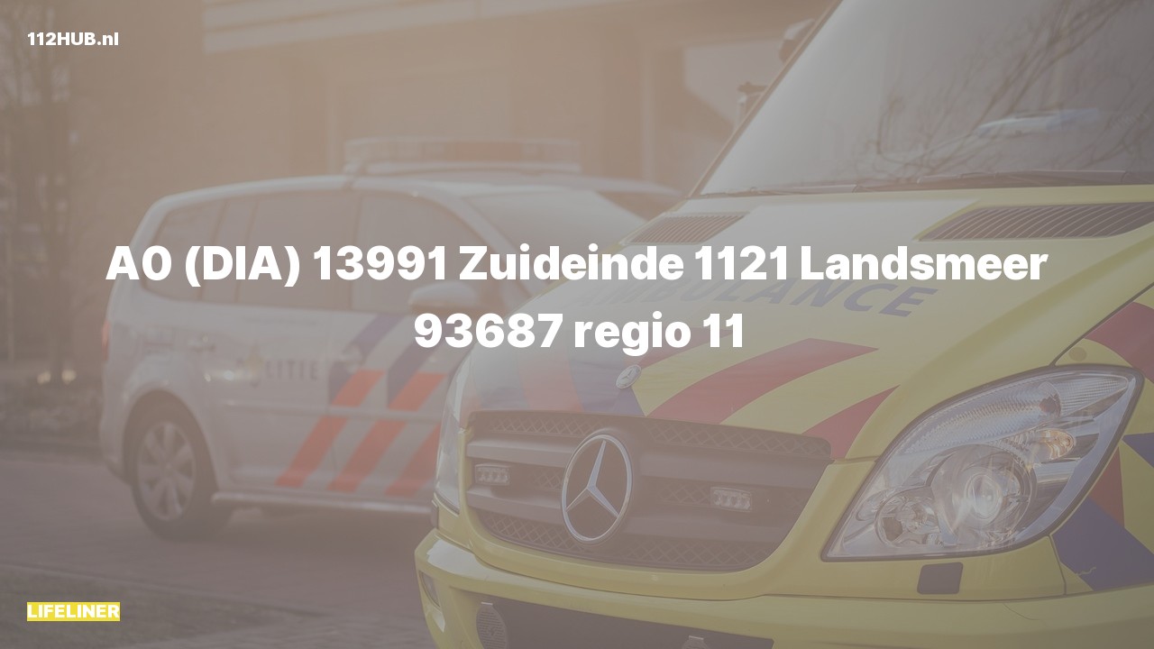 Deelafbeelding voor De traumahelikopter is met spoed uitgerukt naar de Zuideinde in Landsmeer