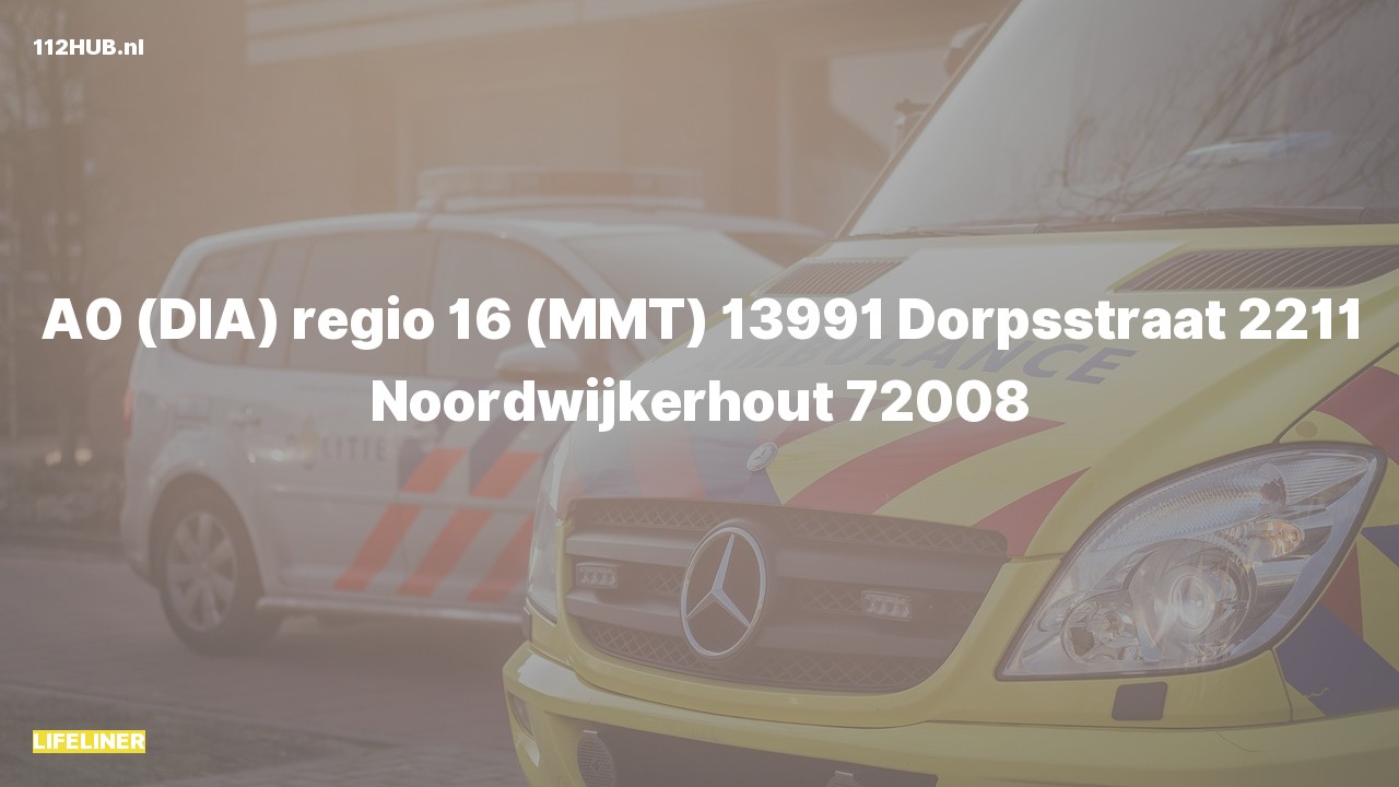 Deelafbeelding voor Traumahelikopter met spoed naar de Dorpsstraat in Noordwijkerhout.