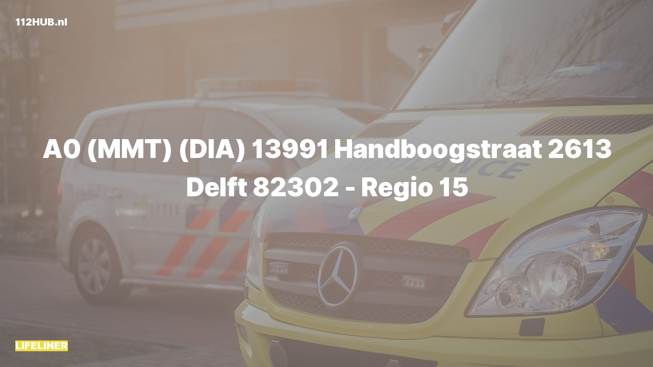 Deelafbeelding voor Traumahelikopter met spoed naar de Handboogstraat in Delft.
